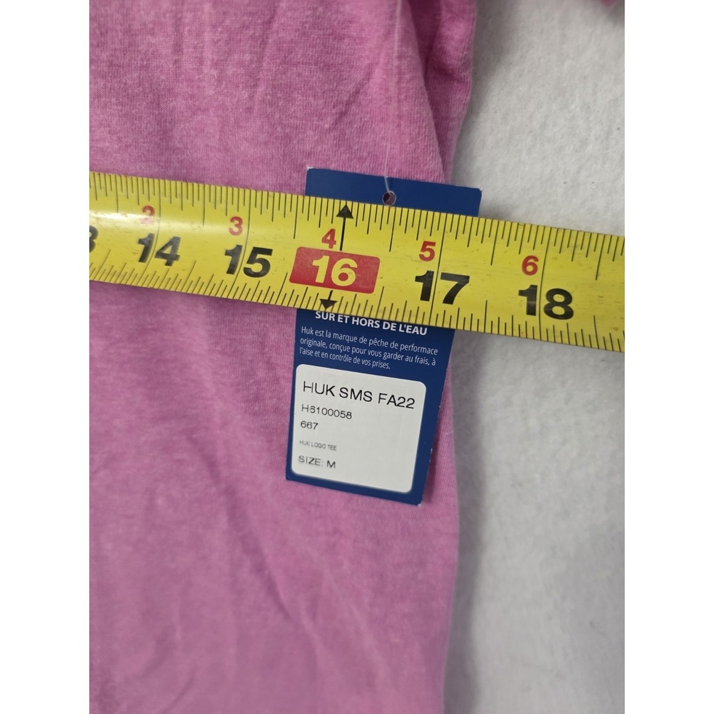 HUK Performance Fishing Short Sleeve T Shirt NWT Pink, Lavender Sz MEDIUM - Picture 5 of 7